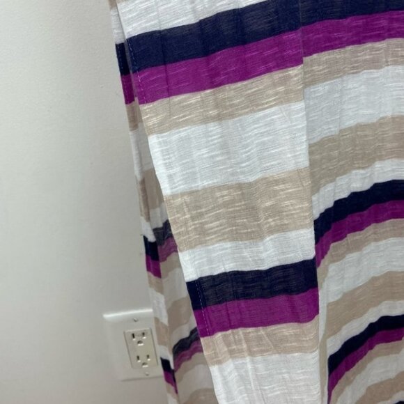 Splendid Strapless Striped Maxi Dress Very‎ Berry Size XS Horizon USA Made Boho - Picture 8 of 13